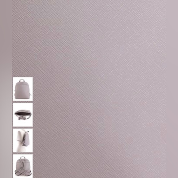 Michael Michael Kors Emmy LG Leather Backpack Pearl Gray with adjustable strap - Picture 10 of 10